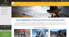 Desktop Screenshot of cuscoexpeditions.com
